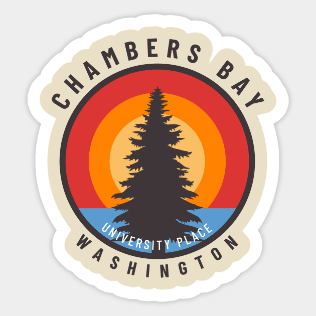 Chambers Bay Sticker by takefivetees